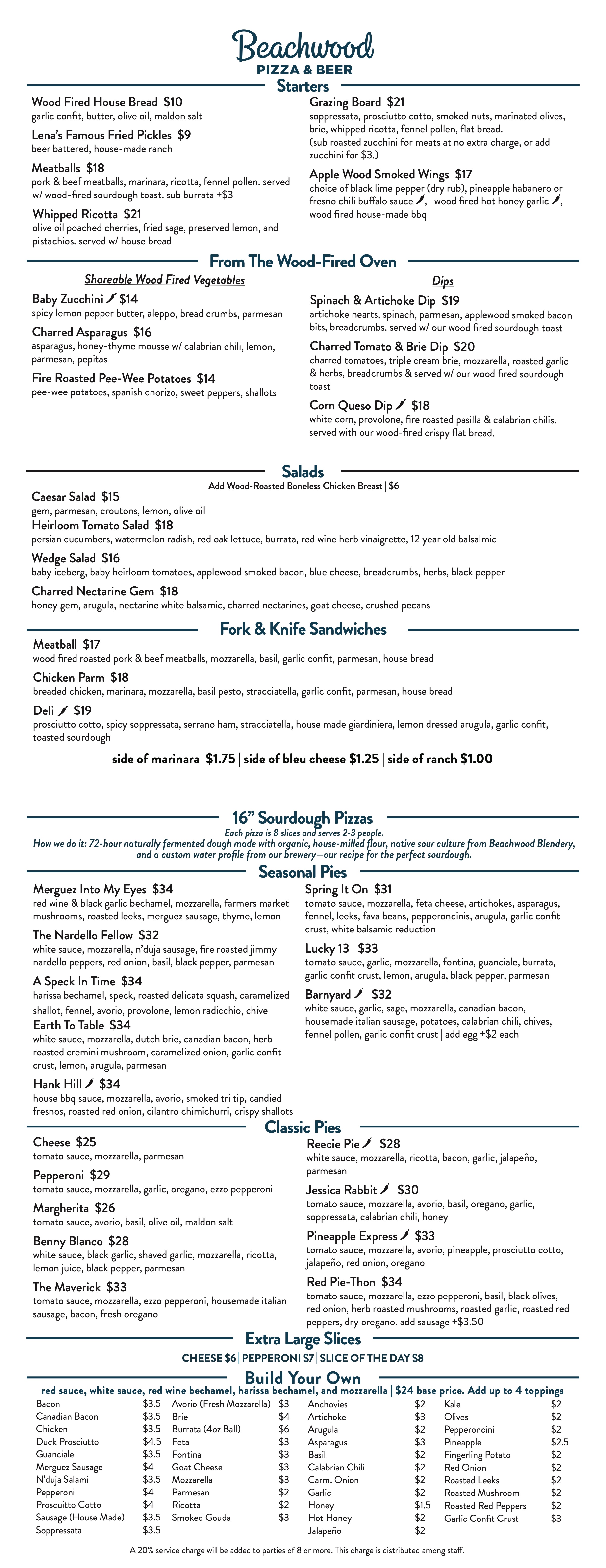 Huntington Beach food menu