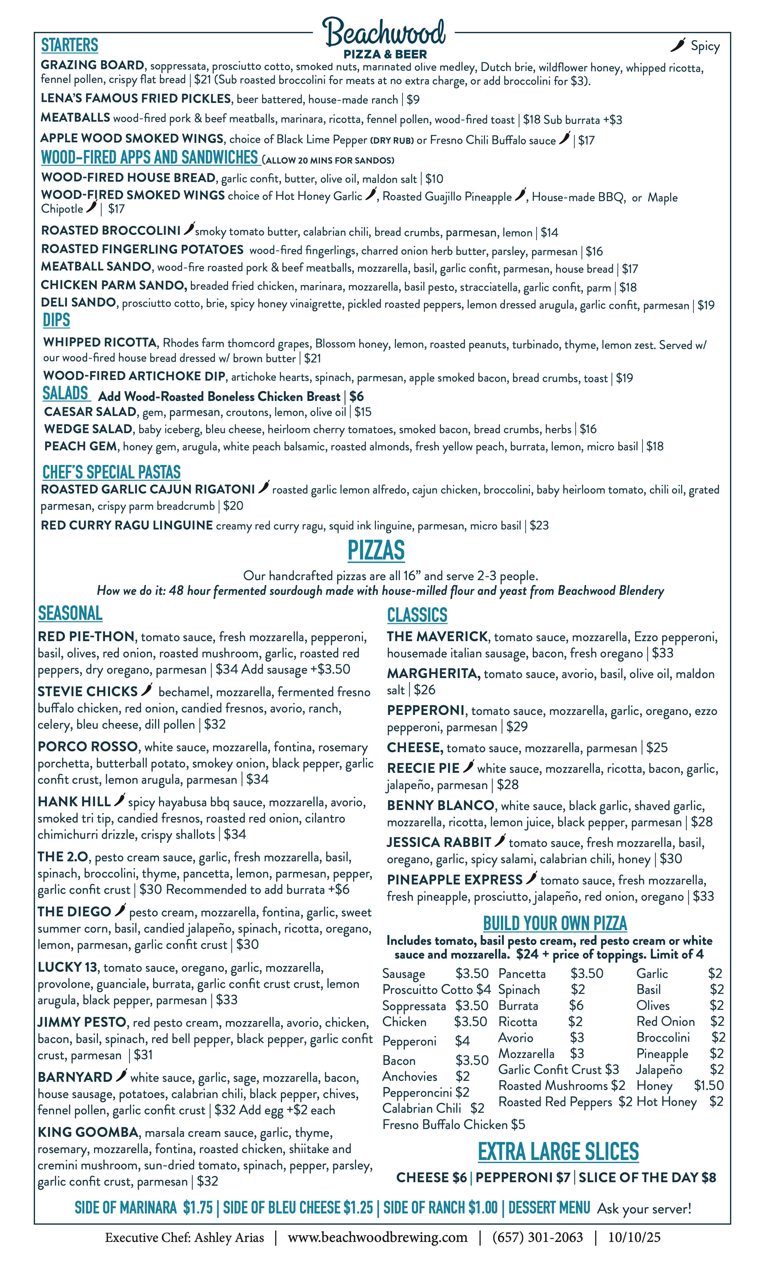 Huntington Beach food menu