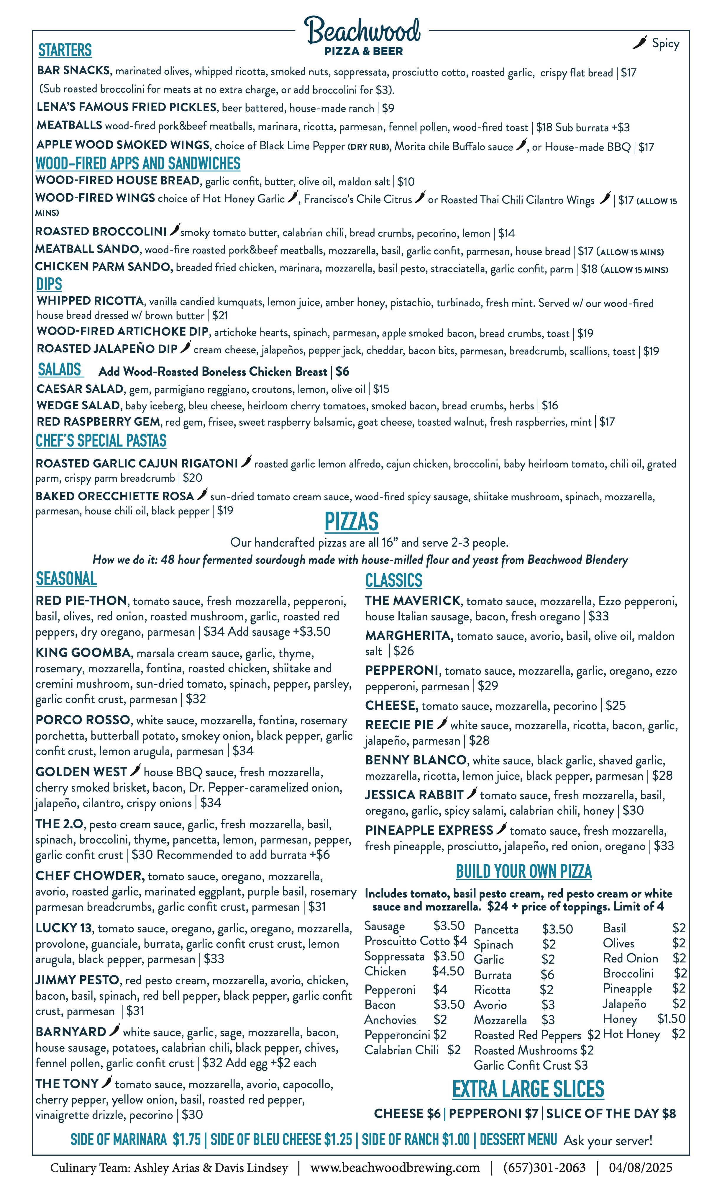 Huntington Beach food menu