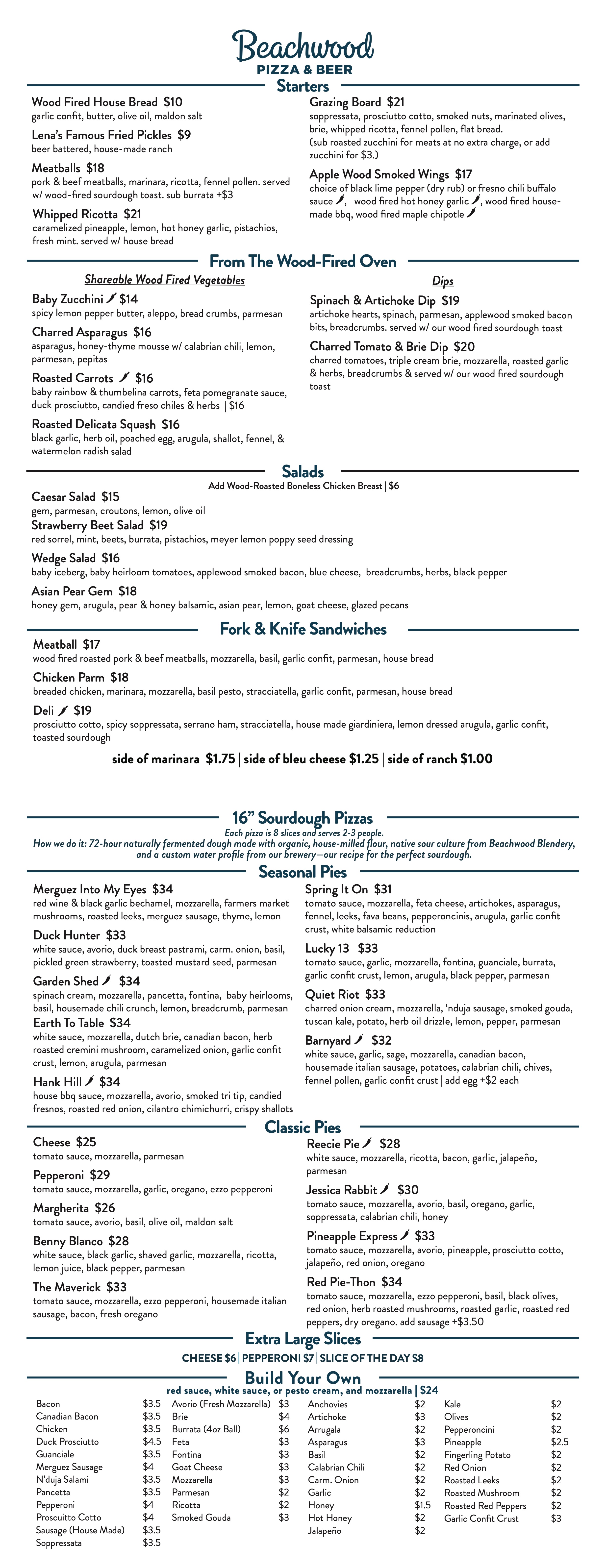 Huntington Beach food menu