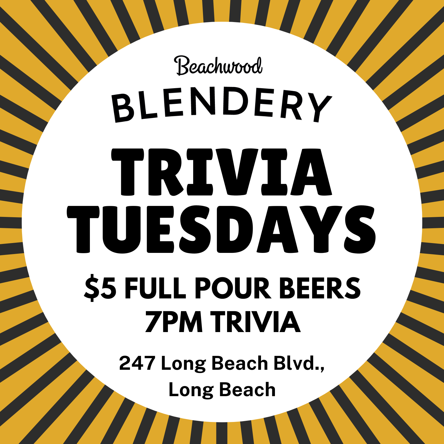 Trivia Tuesdays at Beachwood Blendery DTLB