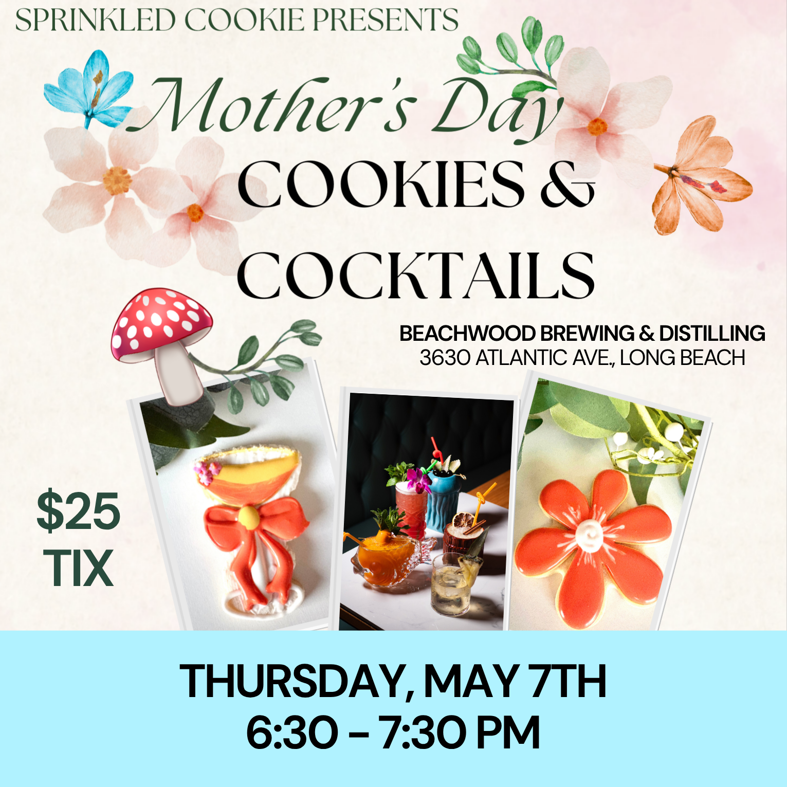 Cookie Decorating & Cocktails at Beachwood Brewing & Distilling