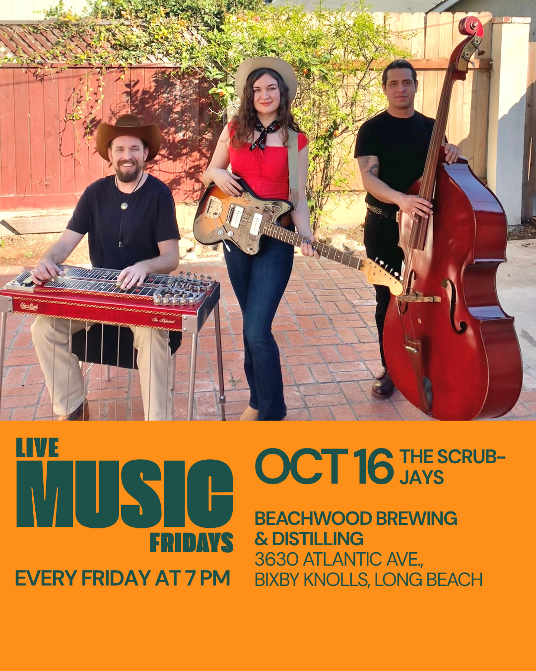 Fridays: Live Music at Beachwood Distilling ๐น Bixby Knolls Long Beach