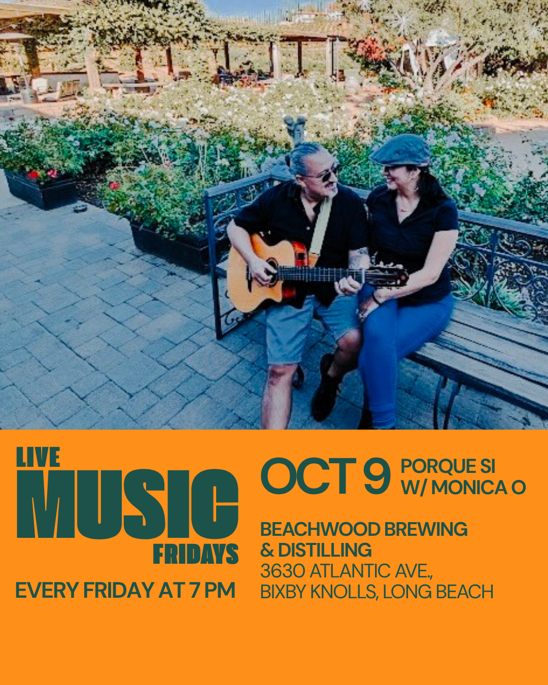 Fridays: Live Music at Beachwood Distilling ๐น Bixby Knolls Long Beach