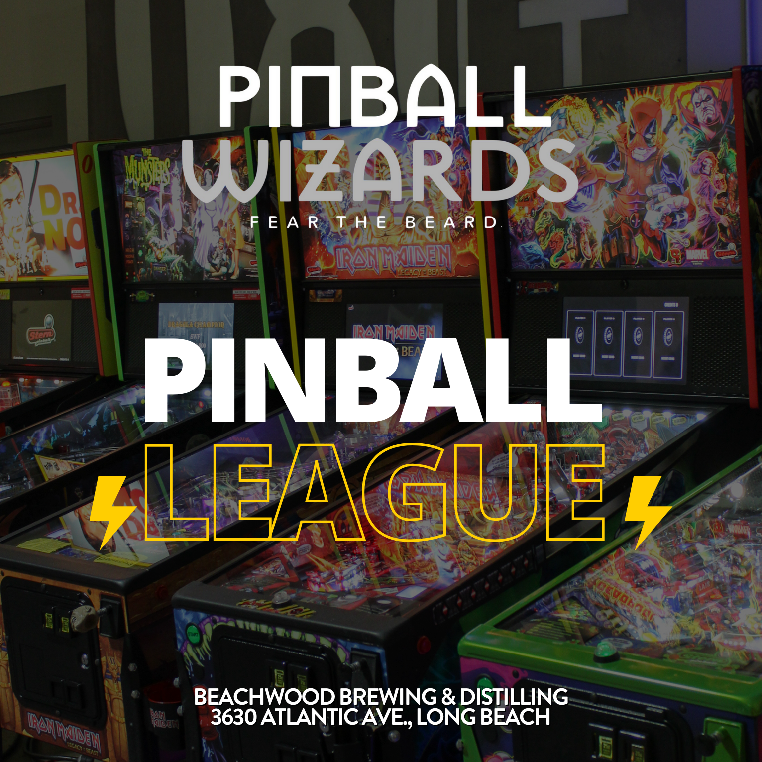 Pinball League Night at Beachwood Brewing & Distilling