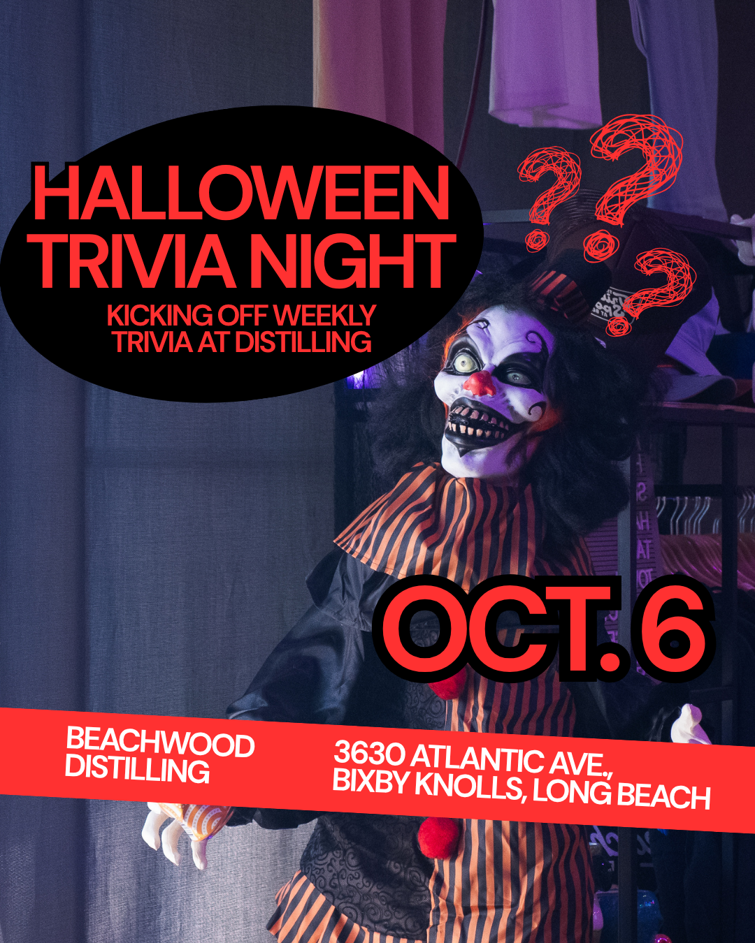 Tuesdays: Trivia at Beachwood Distilling ๐น Bixby Knolls Long Beach
